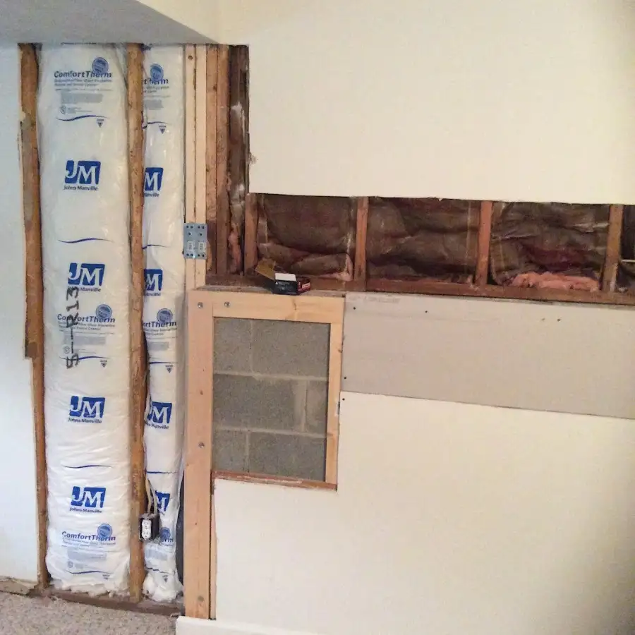 Wall insulation replacement during Contents Cleaning & Restoration in Whitestown